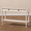 Baxton Studio Ariella Country Cottage Farmhouse Whitewashed 1-Drawer Console Table 147-8190